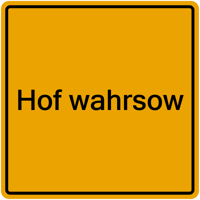 Einwohnermeldeamt24 Hof wahrsow